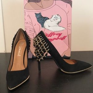 Jeffrey Campbell Suede Back Chain Pump